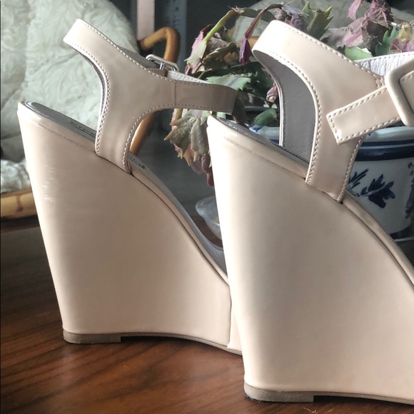 Steve Madden Prestine Natural Nude Platform Wedge - Picture 4 of 5